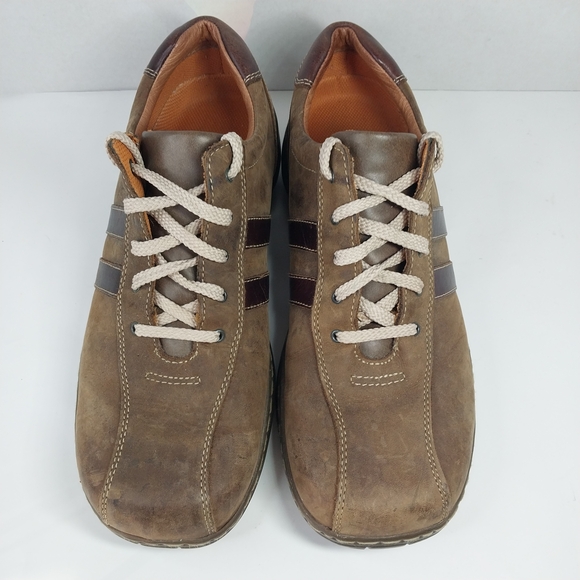 Vtg 90's Skechers Size 10.5 Brown Leather Lace Up Square Toe Y2k Casual Shoes - Picture 3 of 12